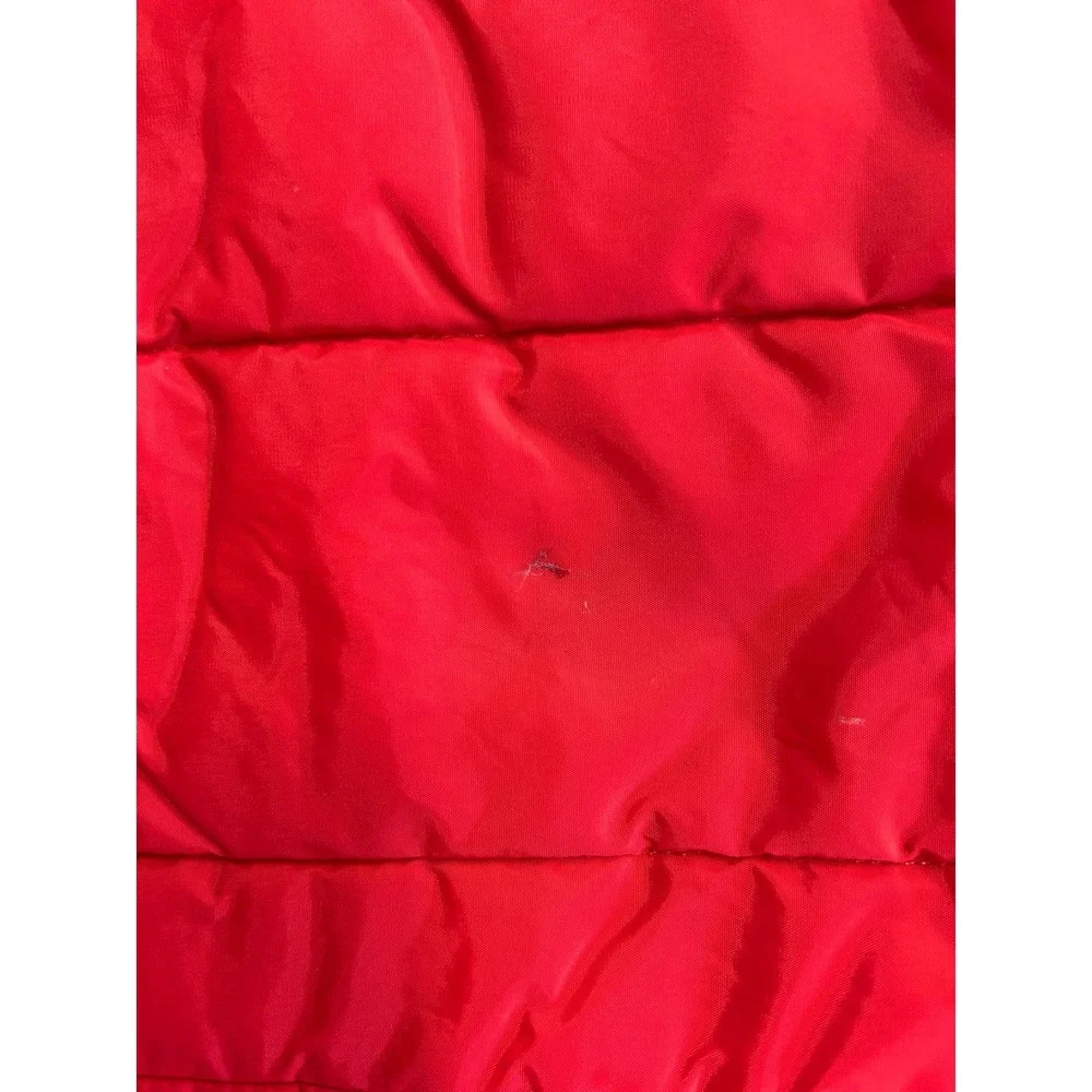 Vintage Cheryl's Own Design Kids Red Puffer Vest Plaid Lined Size 6